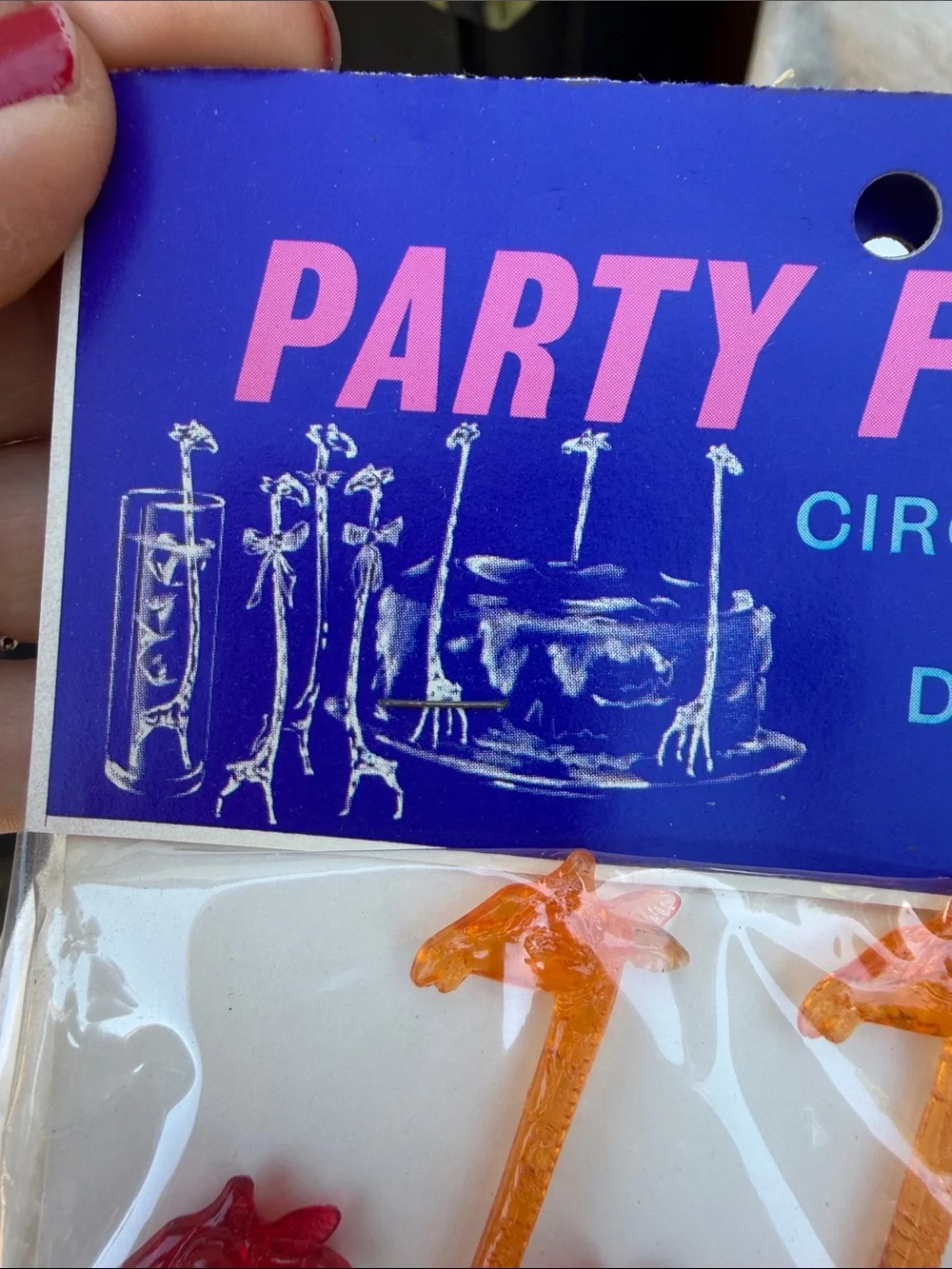 Vintage 60’s Giraffe Swizzle Sticks . New